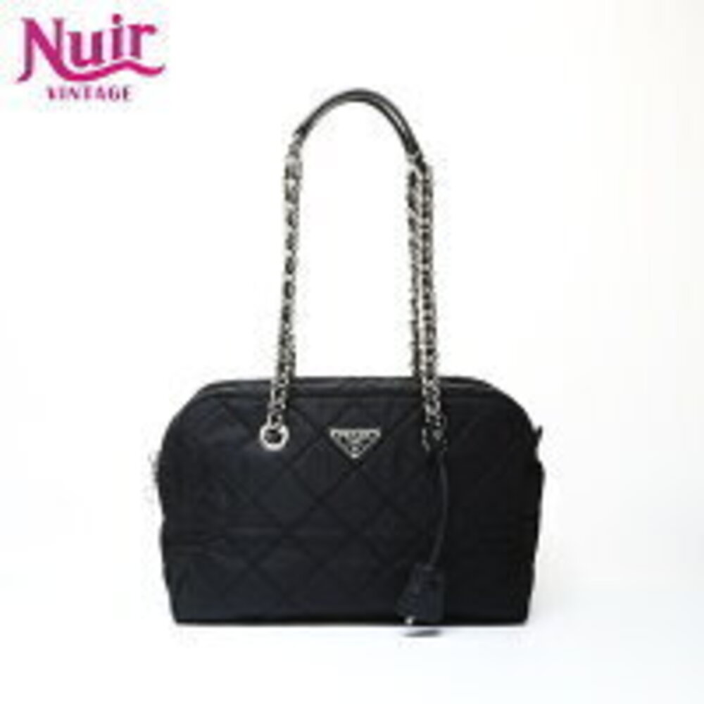 Prada Quilted Shoulder Bag Black